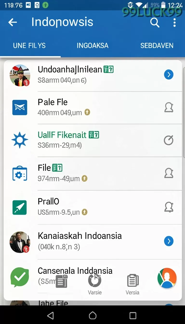 Cuplikan layar PENASLOT — aktivitas